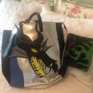 Shopdisney Maleficent Double-sided Tote with Detachable Coin Purse